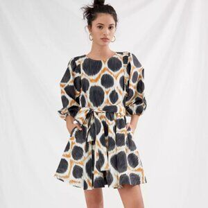 Maeve Destin Poplin Mini Dress (M) by Anthropologie